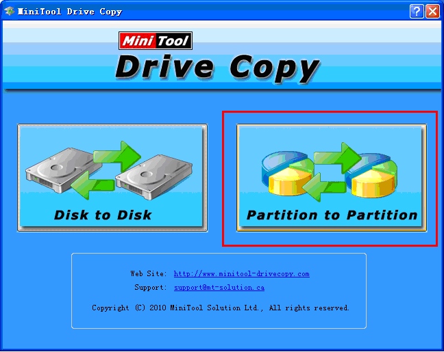 Backup-partition