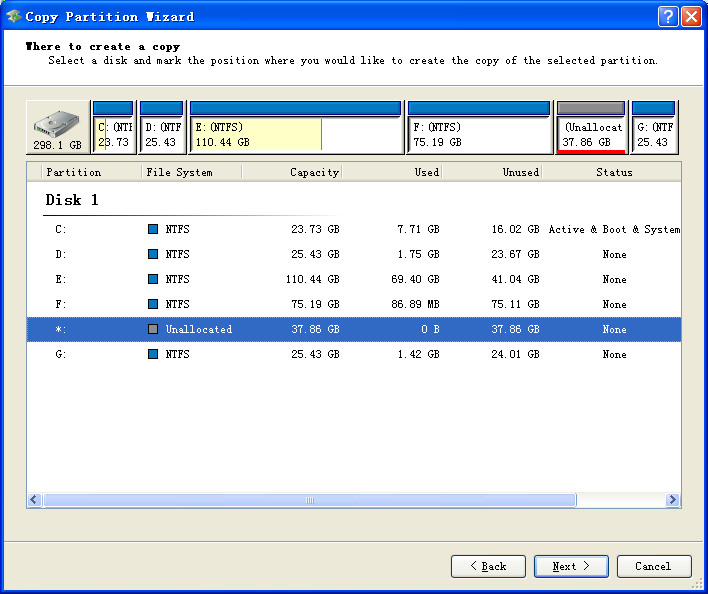 Windows copy partition2