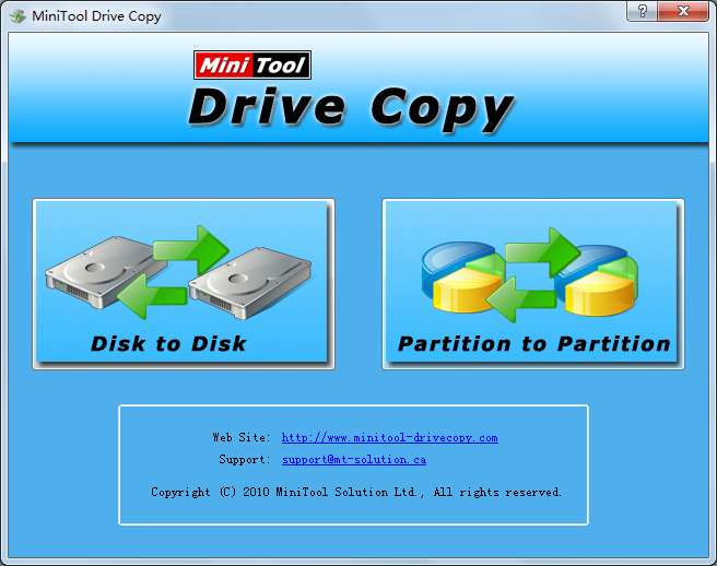 Hard drive copy software