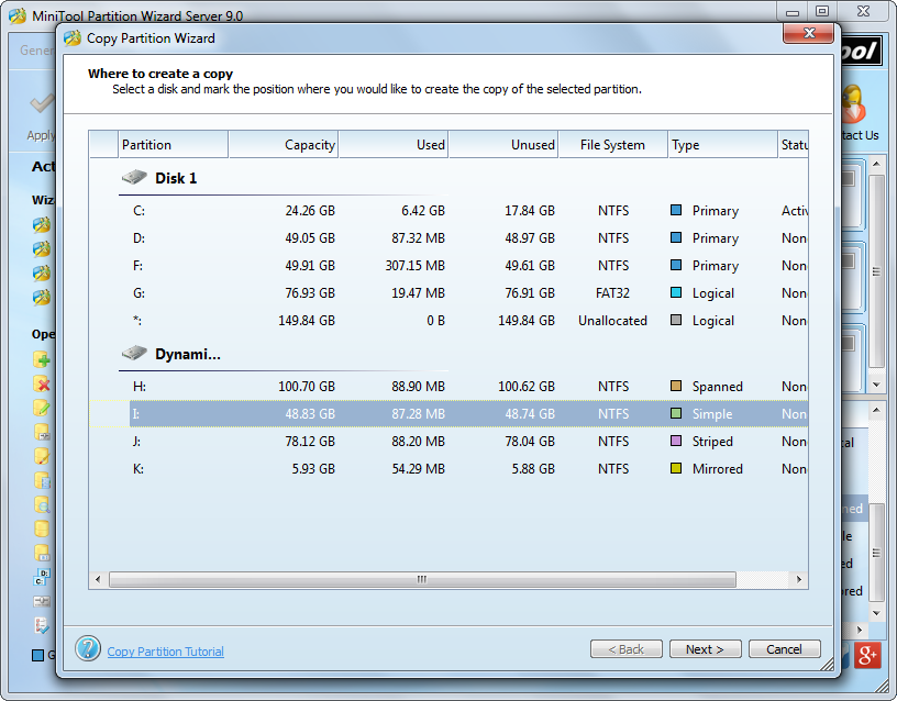 how-to-clone-dynamic-volume-select-target-volume-to-save-copy