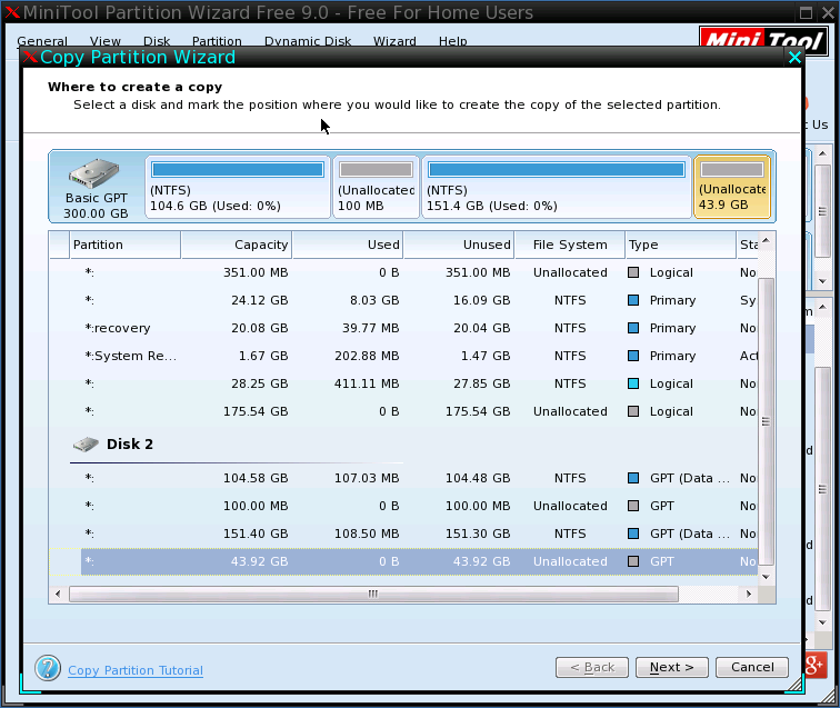 copy-partition-without-windows-os-select-unallocated-space-to-save-the-copy