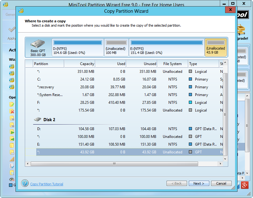 how-to-backup-data-on-partition-select-unallocated-space-to-save-the-copy