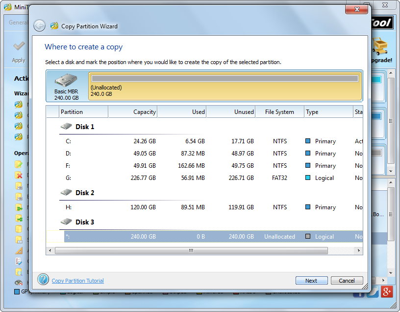 transfer-files-to-windows-10-computer-select-unallocated-space-on-external-device