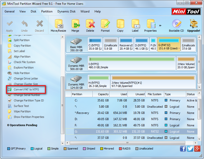 convert-fat32-to-ntfs-in-minitool-partition-wizard