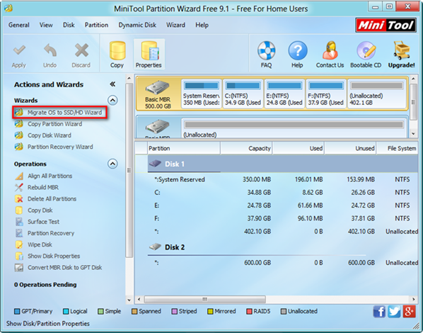 MIGRATE OS TO SSD